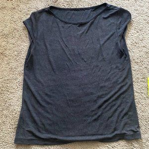 UNBRANDED Gray Boatneck Tee